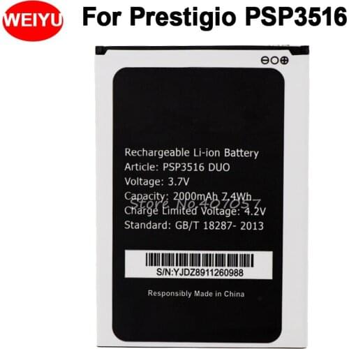 10pcs PSP3516 Battery For Prestigio PSP 3516 DUO High Quality 2000mAh