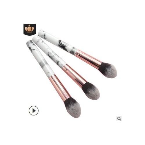 100pcs/lot Marbling Blush Brush Cosmetic Single Powder Brush Traceless Make-up Appliances Cosmetic Tools HA492