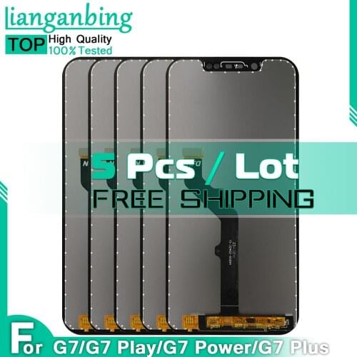 5 PCS LCD For Motorola Moto G7 PLAY XT1952 G7 POWER XT1955 G7 PLUS LCD Display Touch Screen Digitizer Replacement For Moto G7