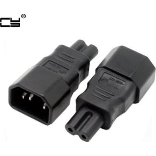 AC adapter convert IEC C13 to C7 power adapter C14/C7 IEC C8 to C14 plug adapter IEC Female to Male #WPT605
