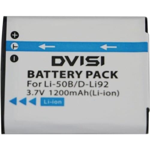 1200mAh Battery For Olympus LI-50B LI 50B U1020 U1030SW SP 810 800UZ u6010 u6020 u9010 SZ14 SZ16 SZ30 u1010 for Pentax D-LI92