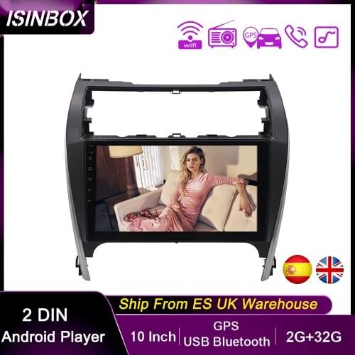 2 Din Car Radio Android Multimedia Player 10 Inch Android 10.0 WIFI GPS For Toyota Camry 12-14 US Version 2Din Autoradio