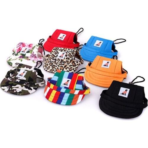 Sun Hat Pet Dog Caps Small Puppy Pets Summer Print Cap Dog Baseball Visor Outdoor Accessories Sun Bonnet Cap Chihuahua Product