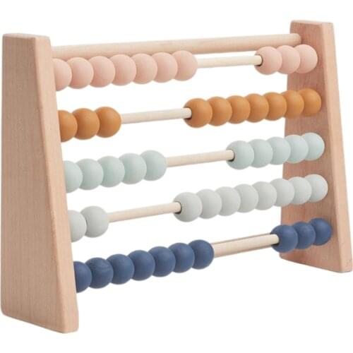 Wooden Abacus Children Early Math Learning Toy Numbers Counting Calculating Beads Montessori Educational Toy