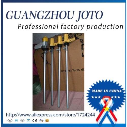 Best-selling SB-1-1 110L/Min electric barrel pump fuel transfer pump for 220V (Stainless steel tube and plastic Impeller )