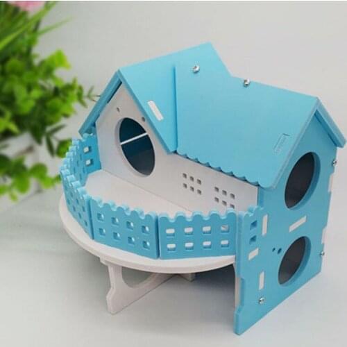 Small Pet House Hamster Bedroom Hamster Deluxe Double-Storey Villa Ecological Board Hamster Nest