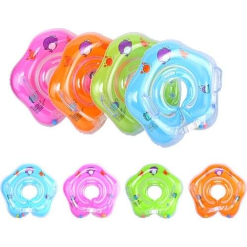 Newest Swimming Baby Accessories Swim Neck Ring Baby Tube Ring Safety Infant Neck Float Circle For Bathing Inflatable