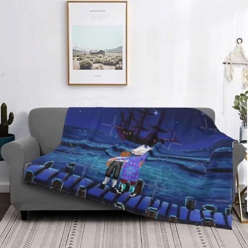 Guybrush & Stan (Monkey Island) Throw Blanket Bedspreads For Double Bed Winter Quilted Quilts Fur Blanket Beds Bed Cover 140