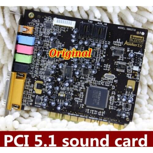 Original for CREATIVE 5.1 AUDIGY LS SB0310 PCI sound card Support XP, Win7/8