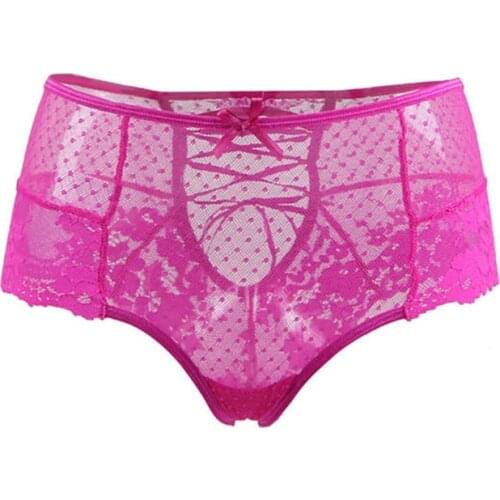 Amazing Sexy Panties Women Mid Waist Lace Thongs and G Strings Underwear Lstry Ladies Hollow Out Underpants Imitation Lingerie