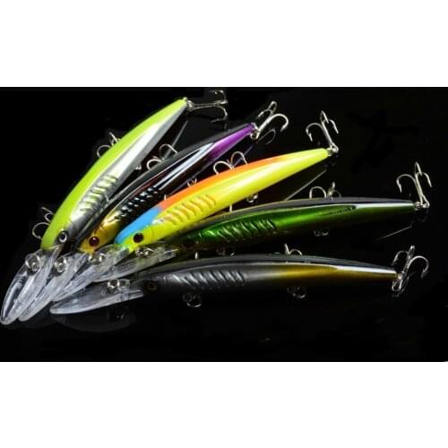 1Pcs Classic Minnow Fishing Bait Hard Lures 14.5cm/12.7g Wobblers Artificial Swimming Bass Isca Wobblers For Lake River