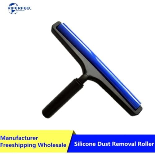 Industrial PCB LCD SMT Dust Removal Cleaning Room Tool Silicone Sticky Roller Anti-static Silicone Tacky Roller With Plastic Han