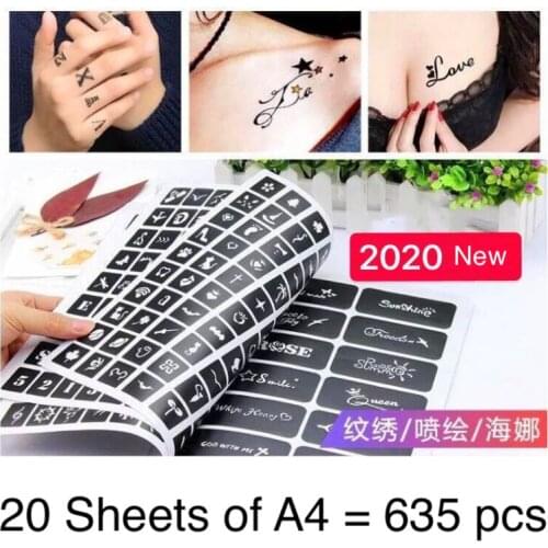 Трафареты для тату Pudaier China At AliExpress