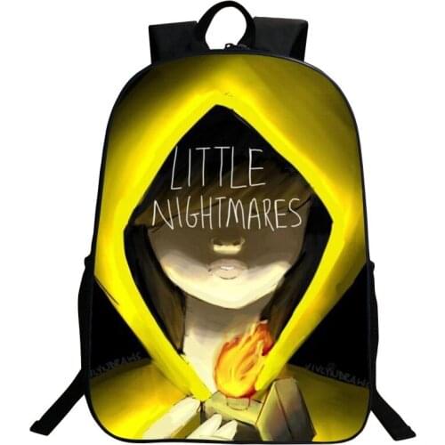 Little Nightmares 2 Backpack Children New Games Cartoon School Bags Laptop Rucksack Teenager Knapsack Boys Girls Travel Bags