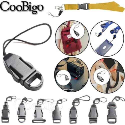 Detachable Buckle Plastic Black For Lanyard Worker Bag Tag ID Card Holder Cell Phone Accessories 7 Style Pick
