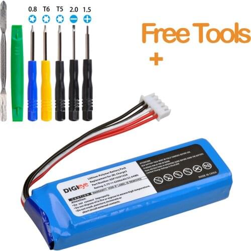 6200mAh High Capacity Replacement Battery + Tools for JBL Charge 3 Portable Speaker, Fits for JBL GSP1029102A