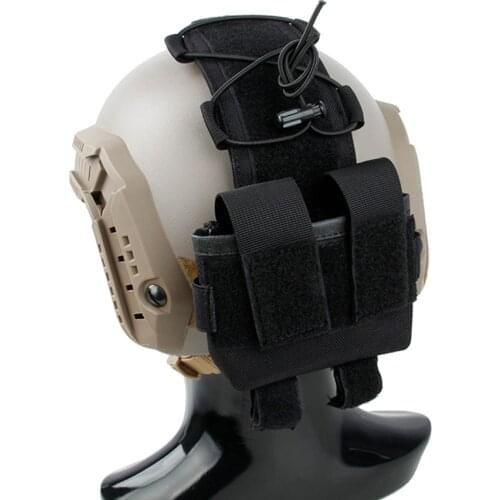 Tactical Helmet Battery Pouch MK2 Battery Case Bag For MK2 Helmet Black Color