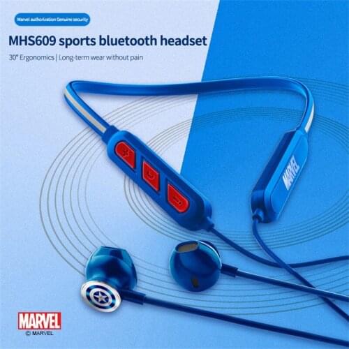 Marvel Iron man Spider-man Bluetooth 4.2 Earphones Universal Dual Wireless Sports Stereo Music Headset for Android iPhone