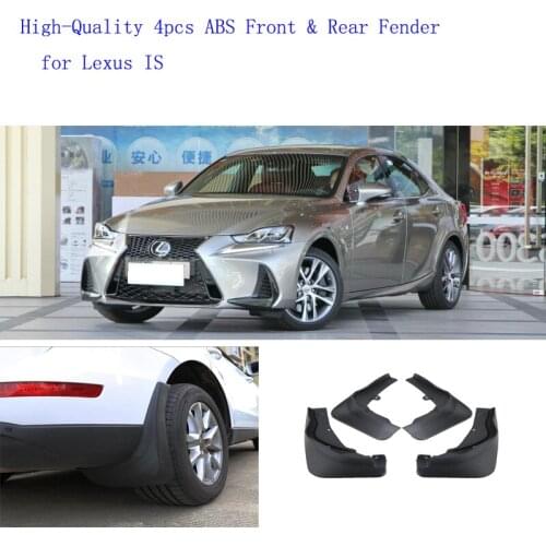 High-Quality 4pcs ABS Front & Rear Fender for Lexus IS Car Mud Flaps Splash Guard Mudguard Mudflaps Accessories