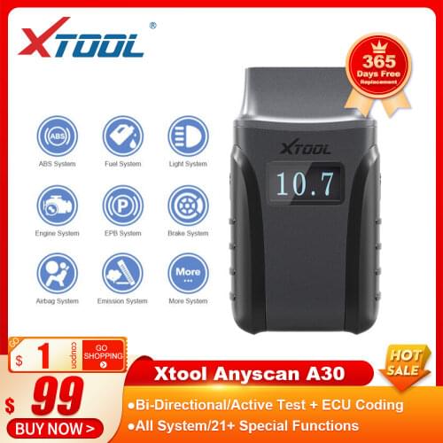 Xtool Anyscan A30 All System Car Detector Obdii Code Reader Scanner For EPB Oil Reset Obd2 Diagnostic Tool Free Shipping