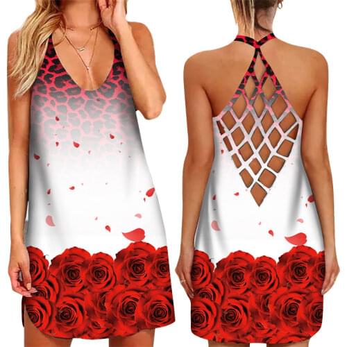 ZHANQI Floral Summer Dresses