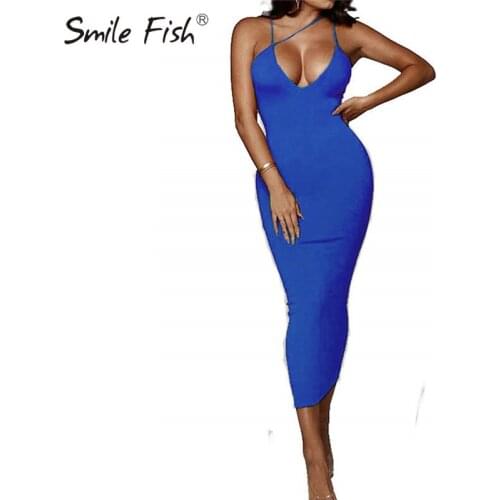 Fluorescent Neon Women Fashion Sexy Backless Midi Bandage Dress Club Spaghetti Strap Elegant Overalls Party Bodycon Solid GV272