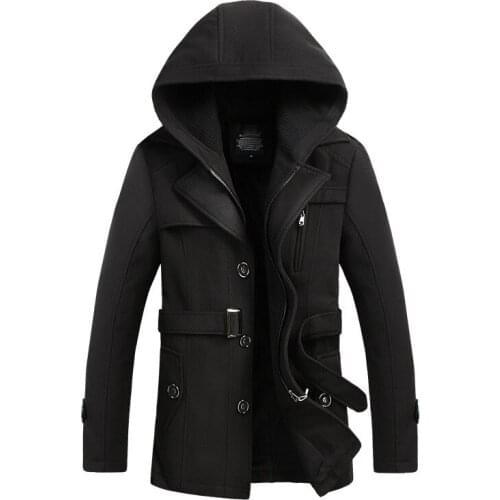 Winter Coat Men Jacket Plus Size New Woolen Coat Mens Jackets Overcoat Male Coats Casaco Inverno Masculino KJ246