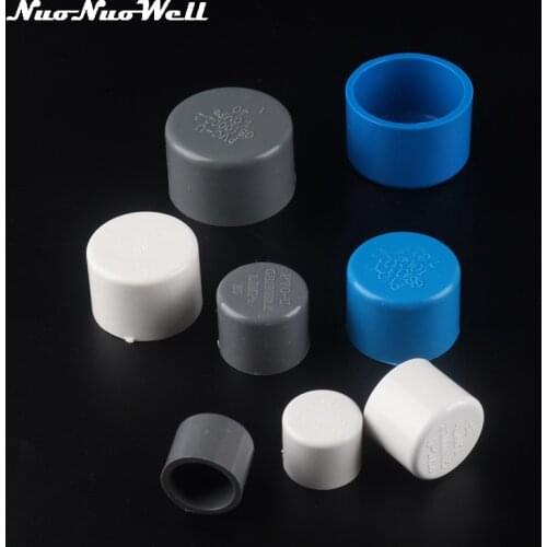 5pcs 20/25/32/40mm PVC End Cap for PVC Pipe End Connector Plug For Garden Irrigation Pipe Aquarium Fittings
