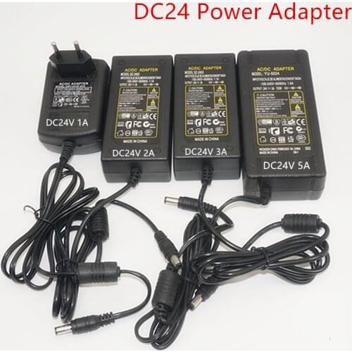 DC 24V 1A 2A 3A 5A led Adapter power supply input AC100-240V to output DC24V led lamp Lighting Transformers