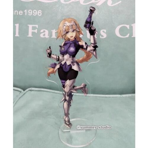 Anime Keychain Fate FGO Fate/Jeanne d'Arc (Alter) model figure standing plate