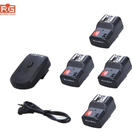 PT-04GY PT-04 4 Channels Flash Wireless / Radio Trigger with 4 Receivers Free shipping Photo Studio Accessories