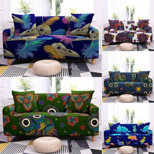 Sofa Covers Dinosaur Pterosaur Elastic Couch Cover For Living Room Stretch Non-slip Sofa Slipcover Armchair Anti-dust Protector