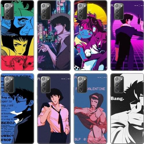 Space Cowboy Bebop Phone Case For Samsung Galaxy S20 S21 FE S10 Lite Note 20 10 Lite S8 S9 S10E S10 Plus Ultra Black Soft Cover