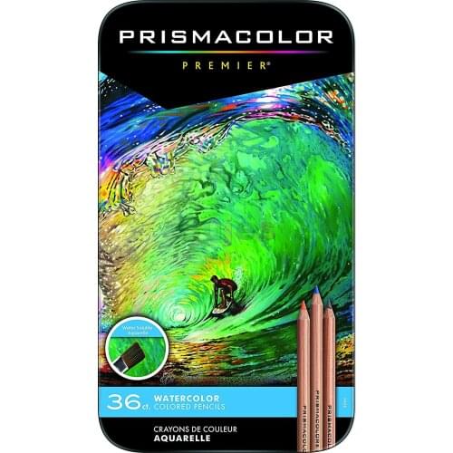 Prismacolor Premier Color Pencils | Water-Soluble Color Pencil Set,Assorted Colors,36 Count, Artist-quality,Art Supplies,Adults