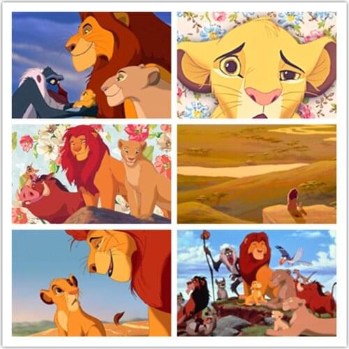 Disney Classic Cartoon Lion King Diamond Painting Embroidery Cross Stitch Kit Painting Mosaic Artist Home Decoration