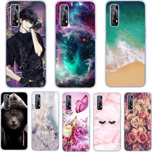 For OPPO Realme 7 Case RMX2151 Bumper Silicone TPU Soft Phone Cover For OPPO Realme 7 RMX2155 Realme7 Case Cartoon fundas