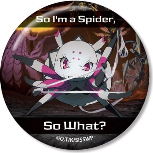 So I'm a Spider, So What? Kumo Desu ga, Nani ka? Kumoko Anime Metal Badge Brooch Pins
