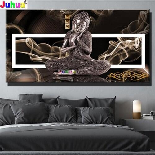 Full Square Drill 5D Diy Diamond Painting Buddha Smile Mosaic Diamond Embroidery abstract Landscape Sale Rhinestones Kits