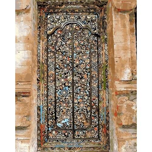 Frameless canvas painting by numbers wall decor picture oil painting on canvas for home decor 4050 eur style