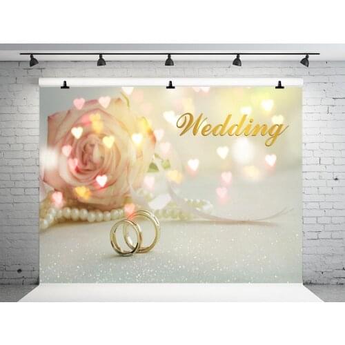 VinylBDS Wedding Backdrops Love Rose Background Bokeh Light Photography Background for Photocall Wedding