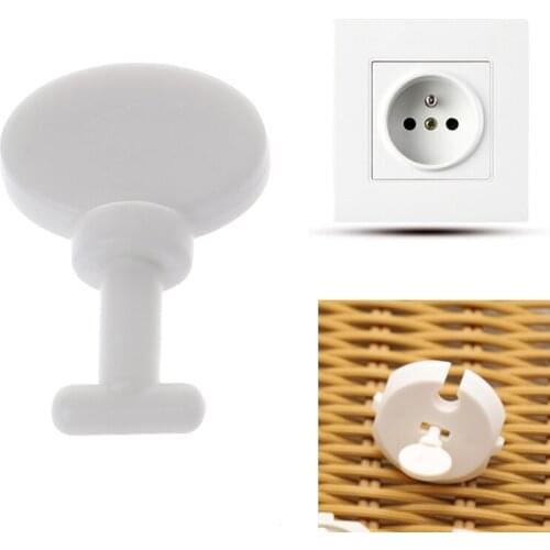 5Pcs Children Care Key For French Standard Baby Safety Plug Socket Protective Cover Electrical Safety Protect for Baby