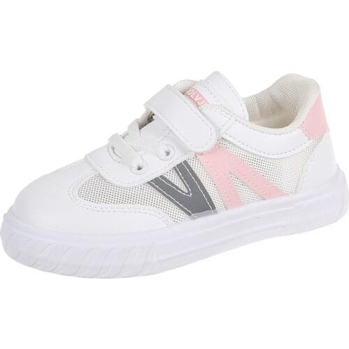 2021 Summer New Childrens White Shoes Sneakers Breathable Air Mesh Casual Fashion Shoes for Kids Hot Flats Students Non-slip