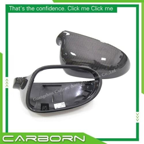 Carbon Fiber Mirror Cover For Volkswagen Golf 5 OEM Replacement Style Gloss Black