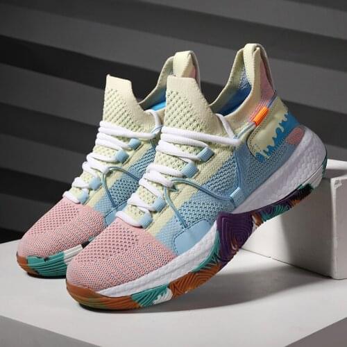 High Quality Men Sports Shoes Comfortable Breathable Man Basketball Shoes Urban Outdoor Non-slip Running Shoes Lace-up Sneakers