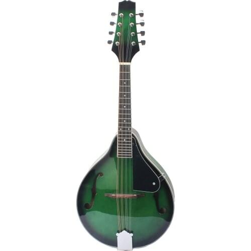 8-String Basswood Mandolin Musical Instrument 275mm X 690mm (Green)