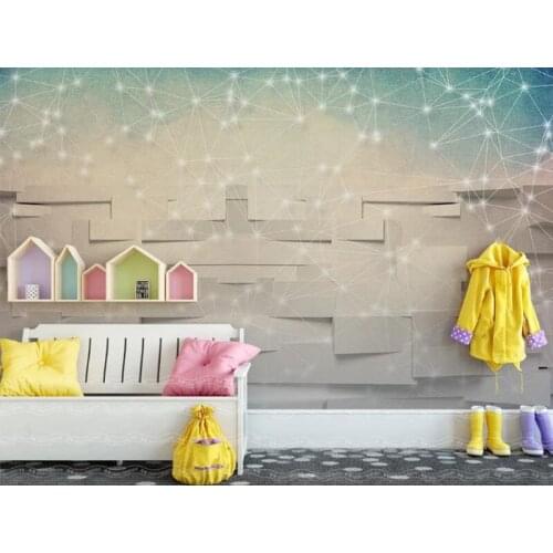 Custom Size 3D Mural Wallpapers Nordic minimalist abstract lines Living Room children room Home Decor Wall Paper Mural