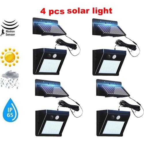 30 LED Solar Light Human Infrared PIR Motion Sensor Wall Lamp Security Outdoor Lighting Waterproof Garden Lamp Pathway Lightopti