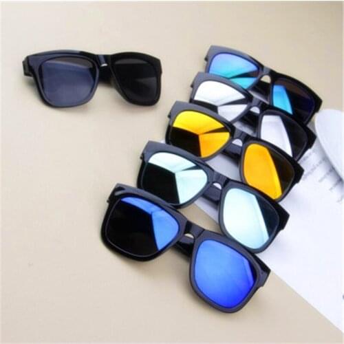 2020 New Children sunglasses fashion square kids Sunglasses boy girl Square goggles Baby travel glasses 6 colors optional UV400