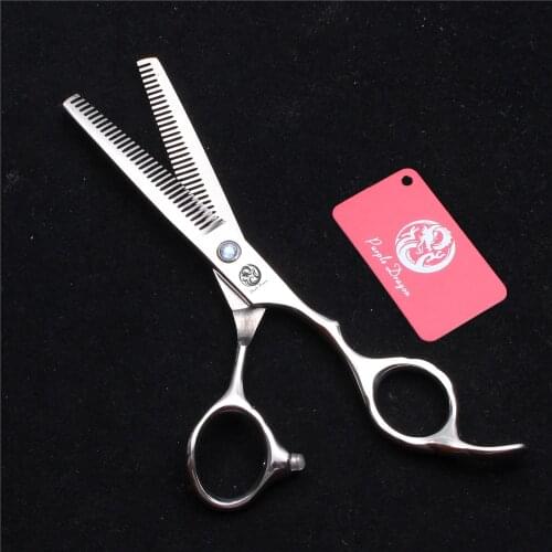 6 inch 17cm 440C Purple Dragon Thinning Shears Cutting Scissors Hairdresser's Scissors Double Teeth Professional Hair Scissor