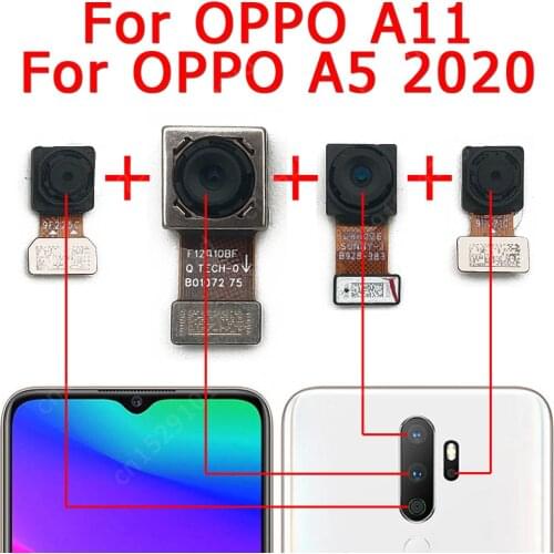 Original Rear Camera For OPPO A5 2020 A11 Back View Main Big Backside Camera Module Flex Cable Replacement Repair Spare Parts